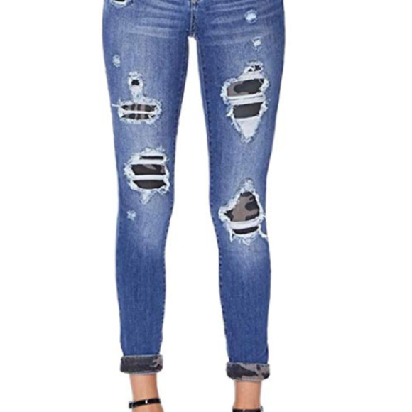 judy blue camo patch jeans